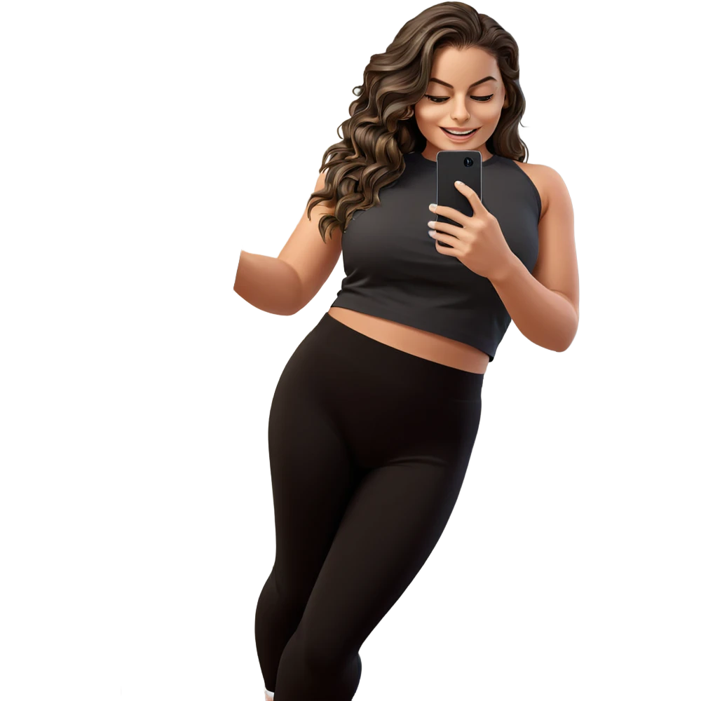 selfie of smiling girl emoji