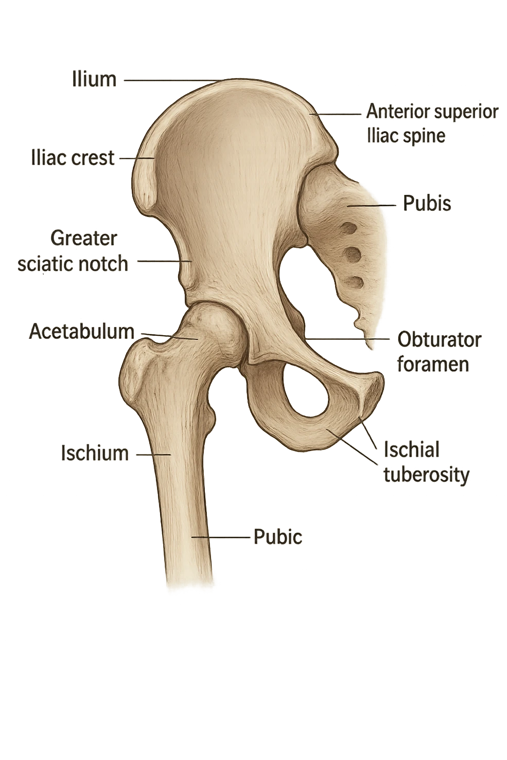 Bacino hip anatomico emoji