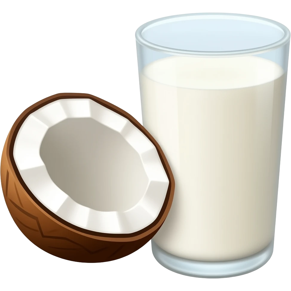 lait de coco emoji