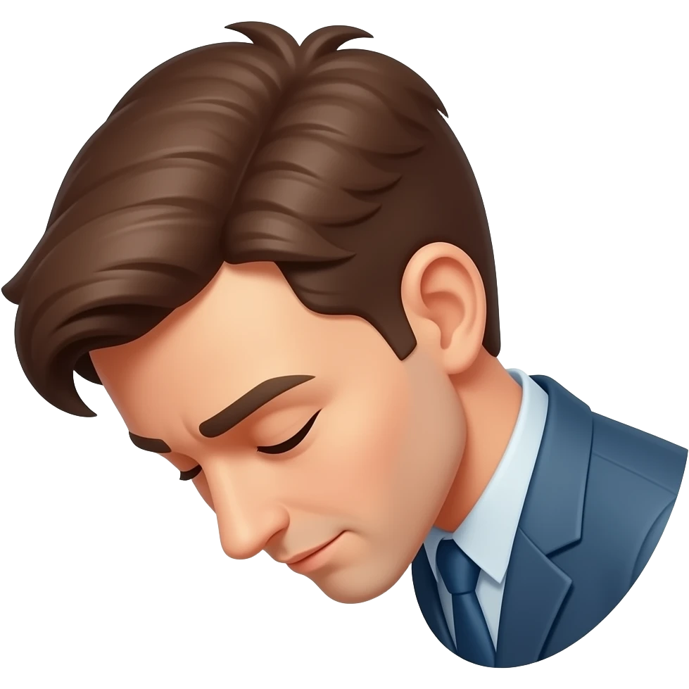 I want to make an emoji like this, give me an order.and bows its head. emoji