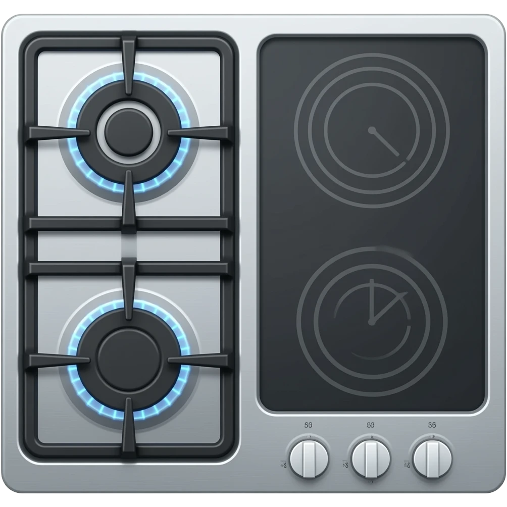 cooktop gas and induction emoji