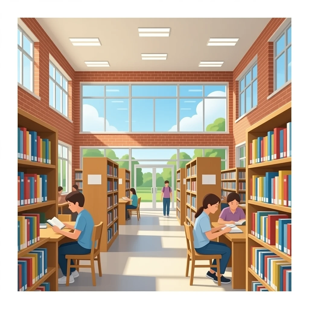 library in school emoji