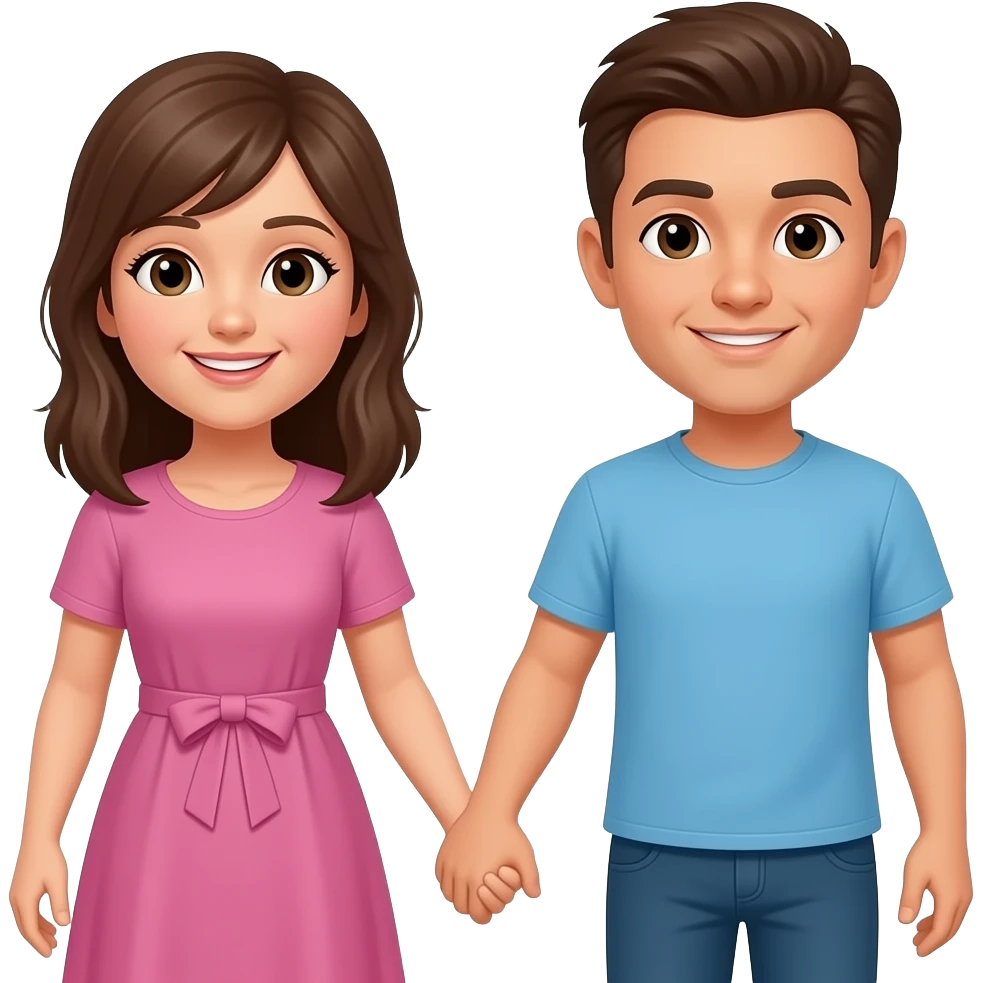 MAKE THEM ATTACHED TO EACH OTHER emoji