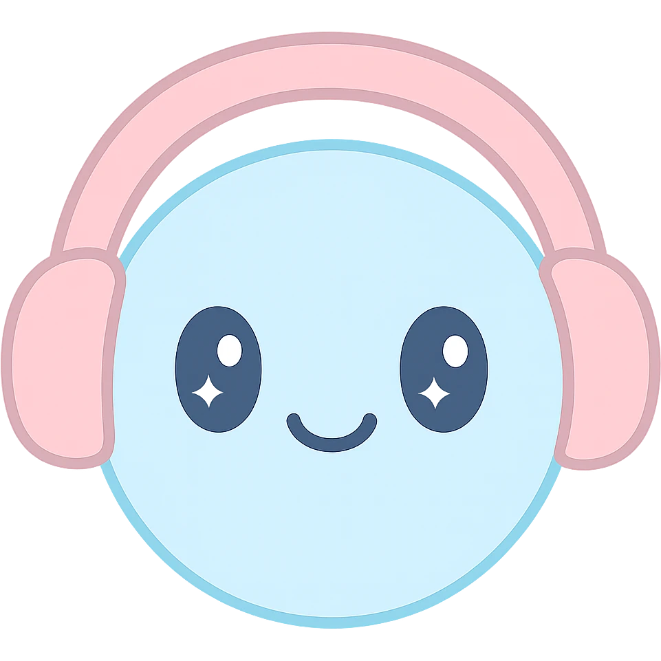 nodding smiley face wearing headphones emoji