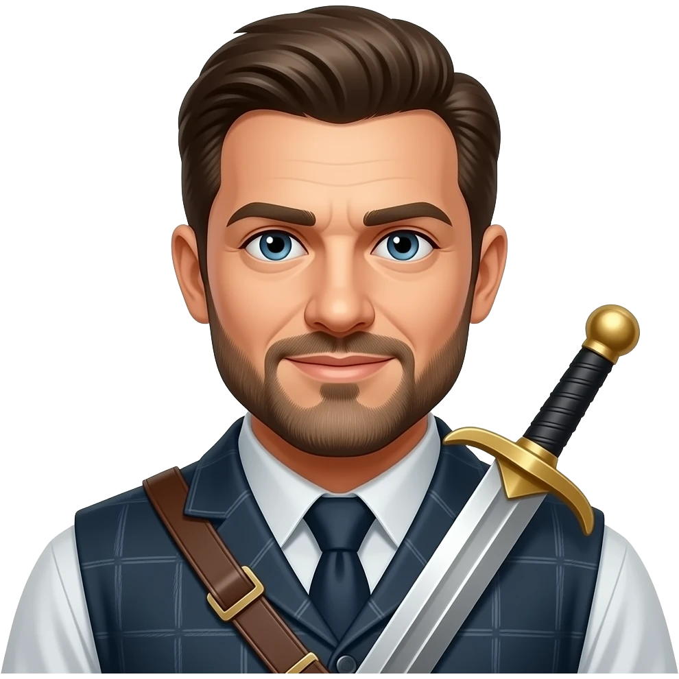 a man with a sword emoji