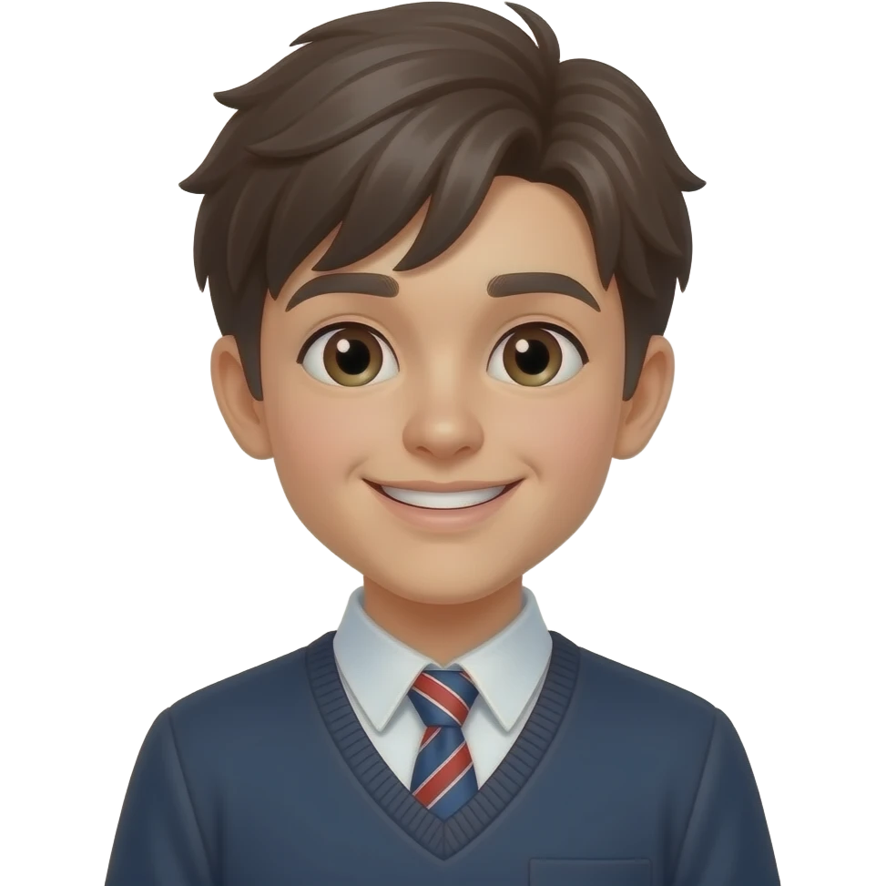 pretty boy student happy emoji