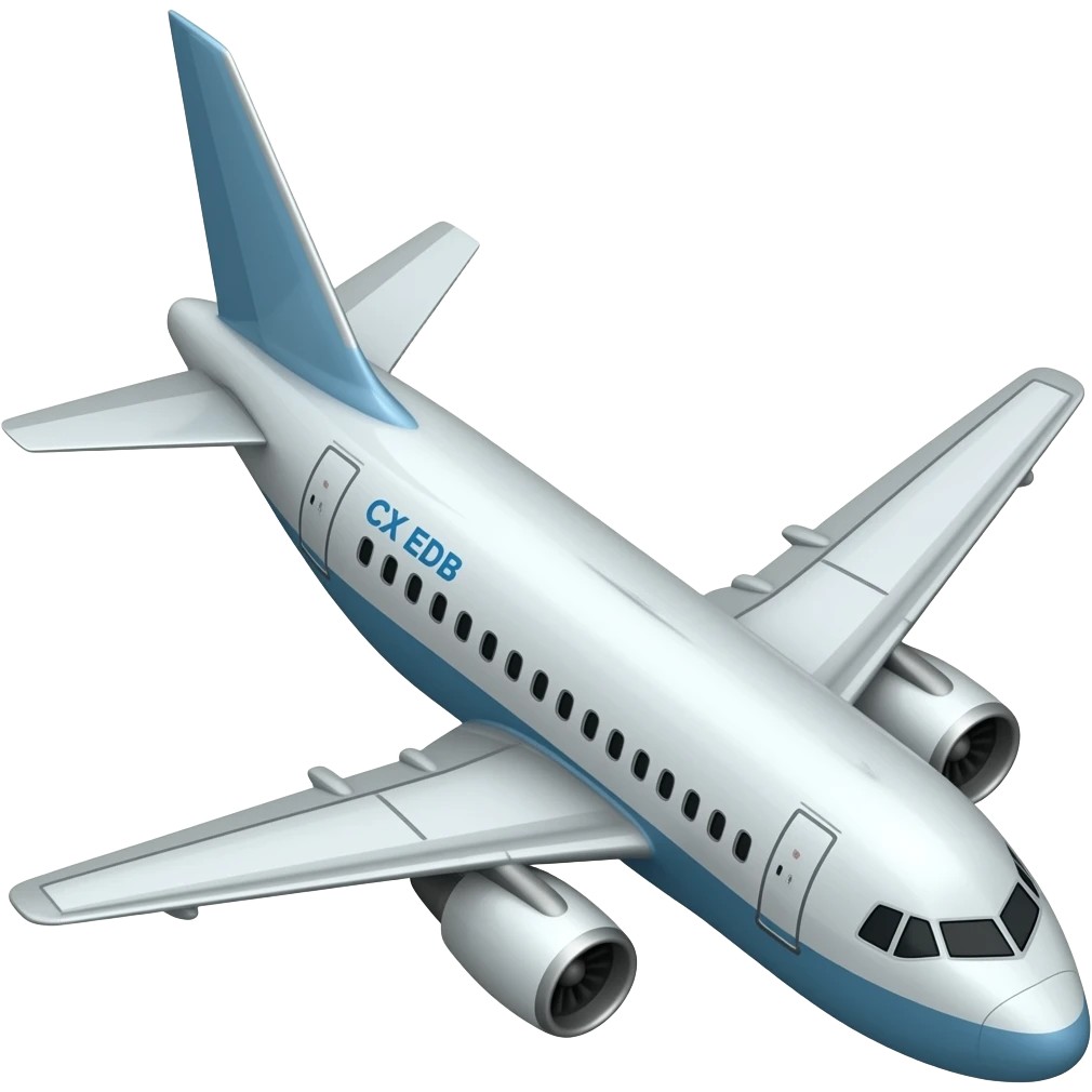 un emoji de ese avión, la matrícula es CX-EDB emoji