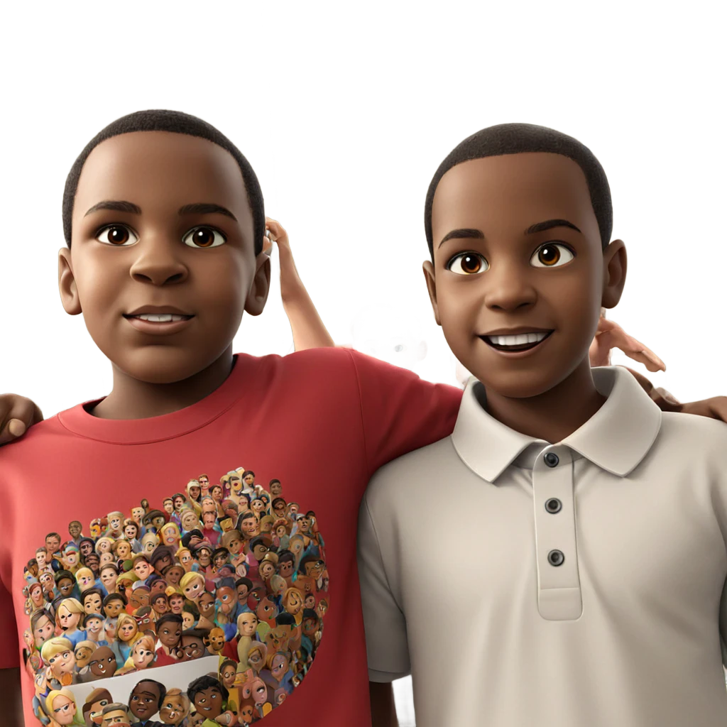 boys smiling in collared shirts emoji