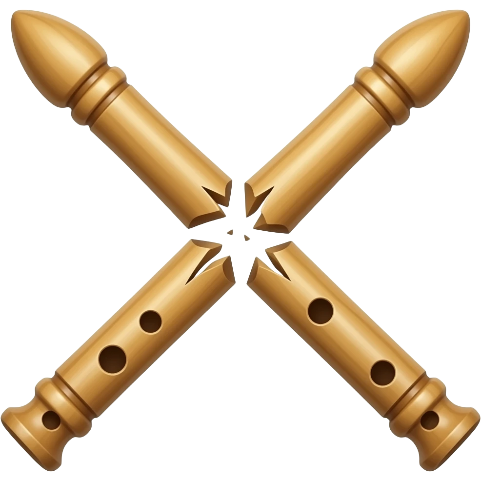 flute snapped in half emoji