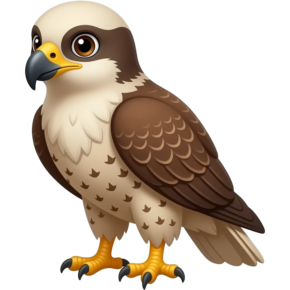 Cartoon hawk emoji