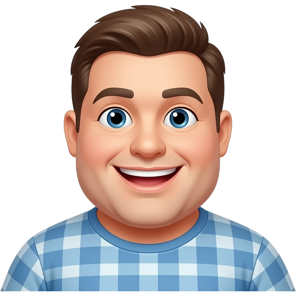 niño gordo sonriendo real emoji