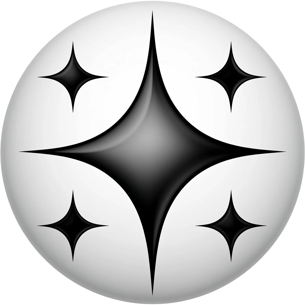 Sparkles emoji .....but in black color emoji