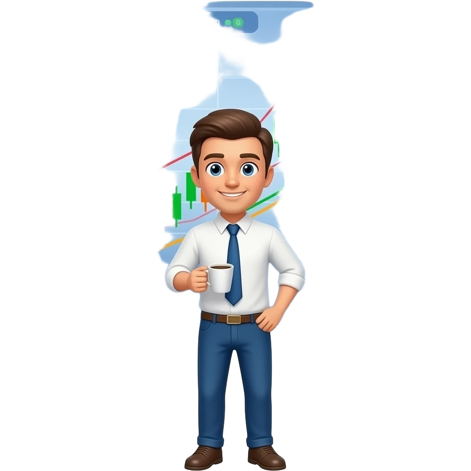 SWING TRADING AND COFFEE emoji