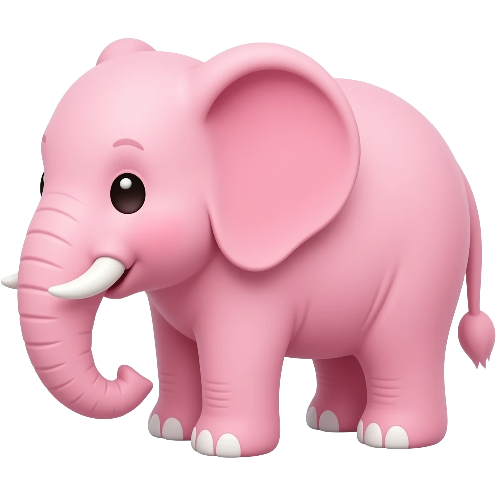 Cute combo Pink elephant bunny emoji