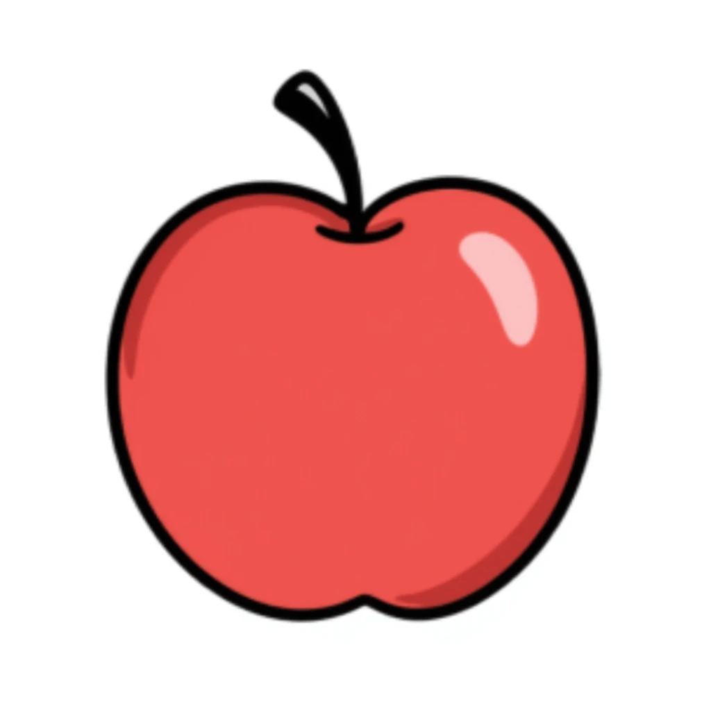 red apple emoji