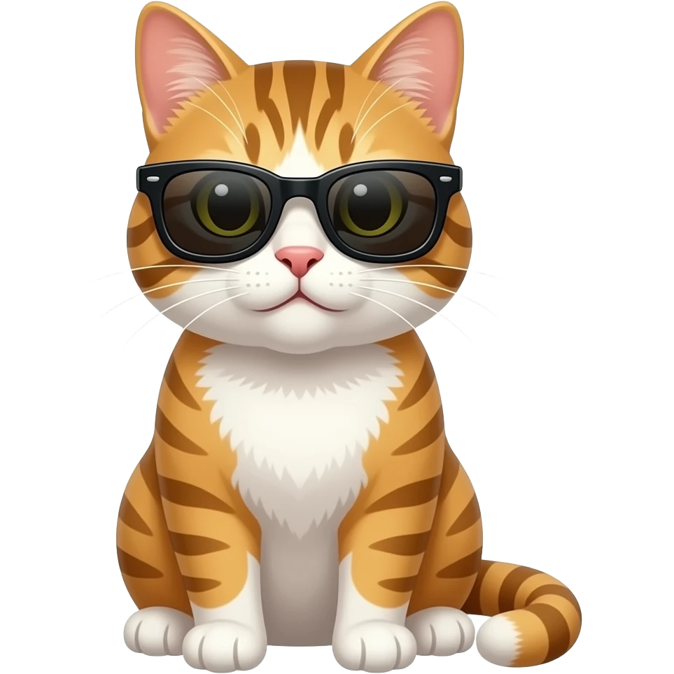 Cat wearing sunglasses emoji