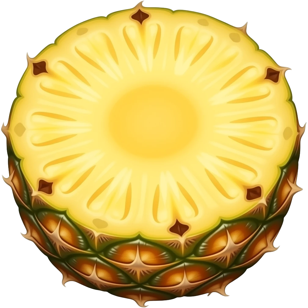 Cut off the head of a pineapple emoji