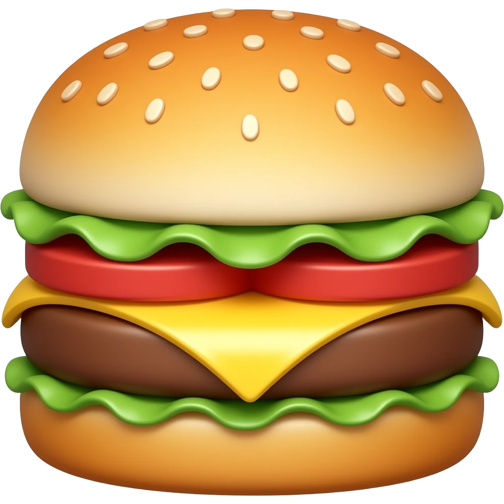 A number  shap like burger emoji