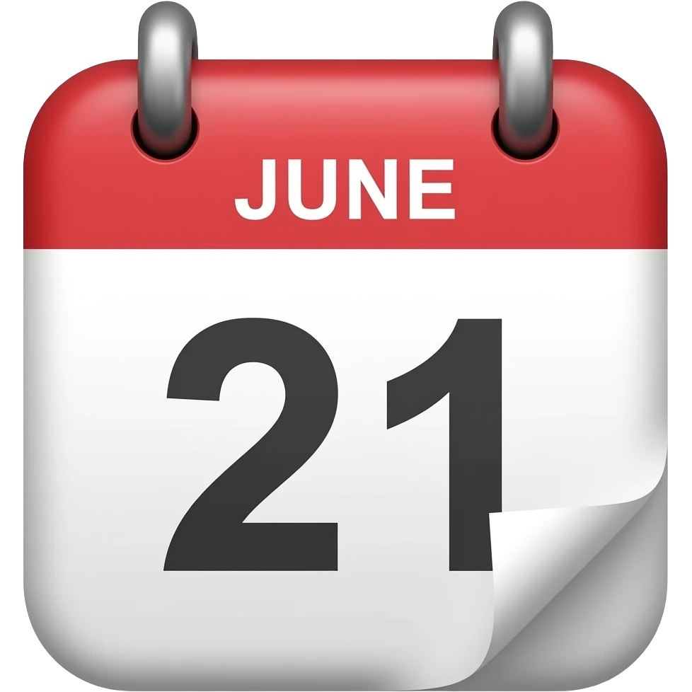 21st day of june calendar emoji
