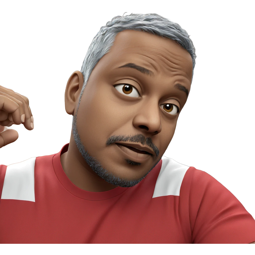 male portrait with facial hair emoji