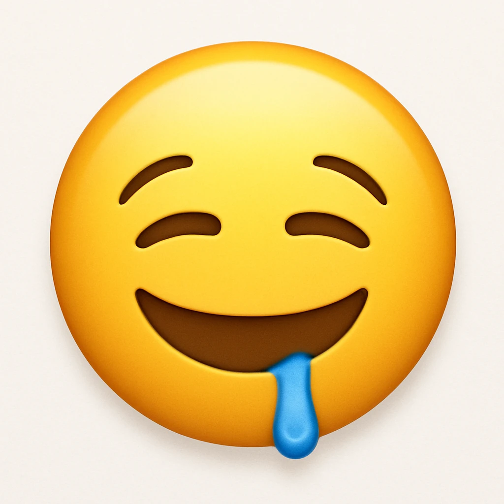 emoji with drooling face emoji