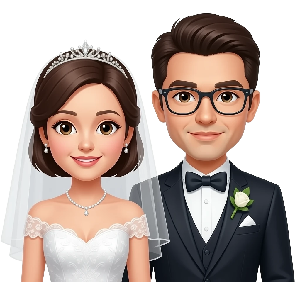 Bride & groom emoji