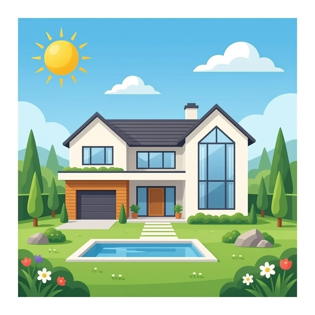 Mega Modern house emoji