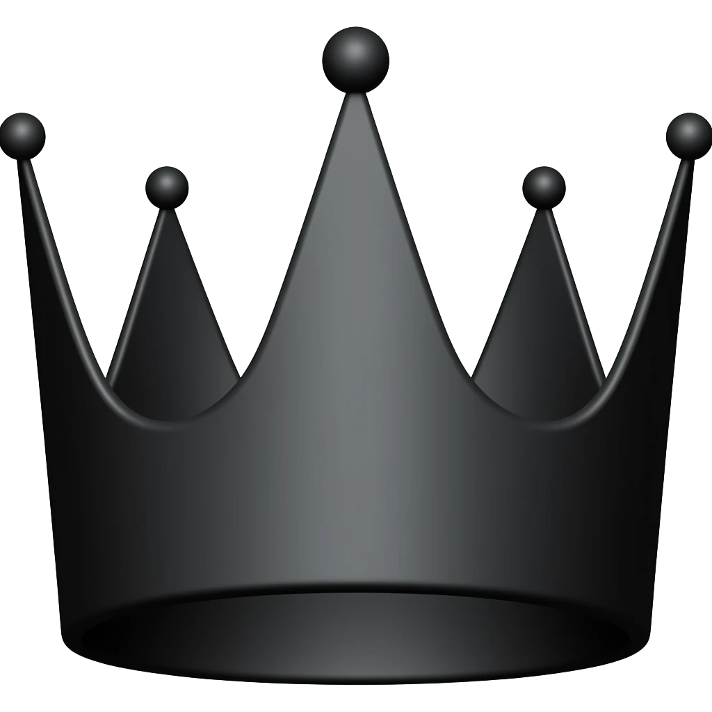 black crown emoji