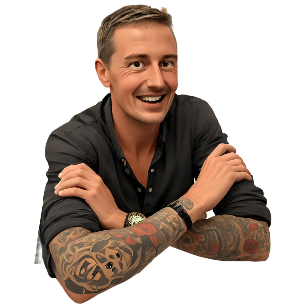 boys with tattoos indoors emoji