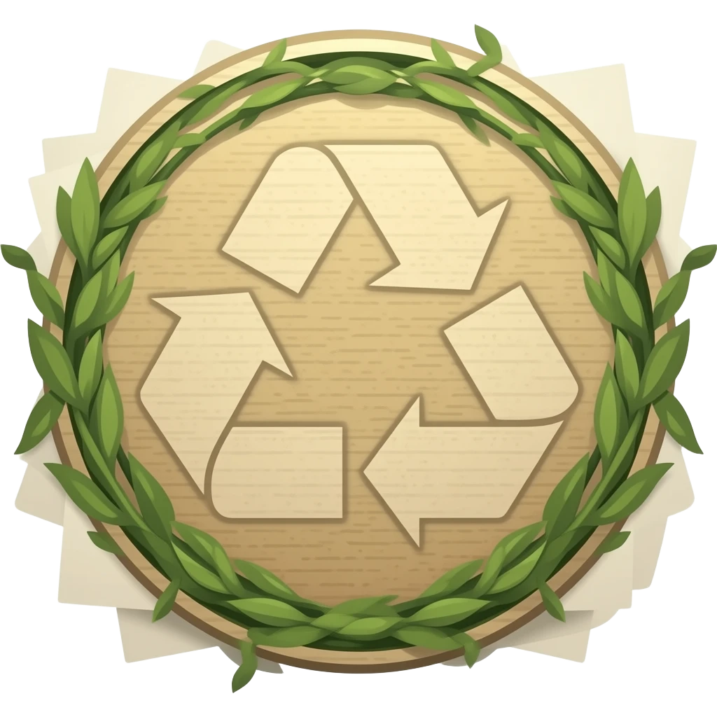 знак экологичного матерьала emoji