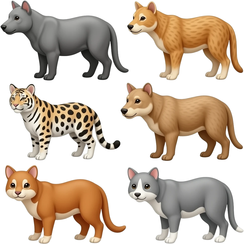 animals variations emoji