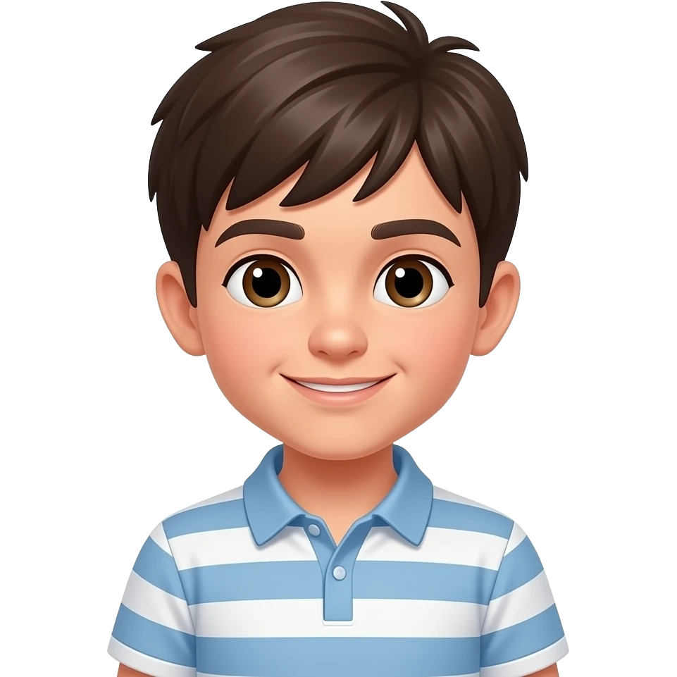 18 year old teenager named leo, make him younger emoji