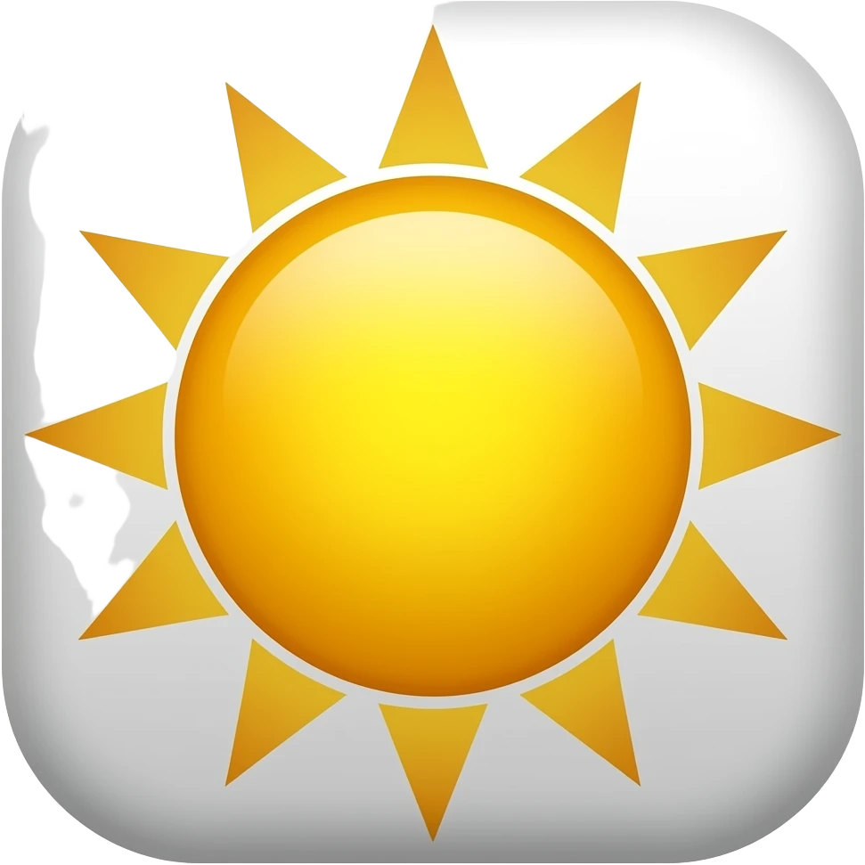 sun battery emoji