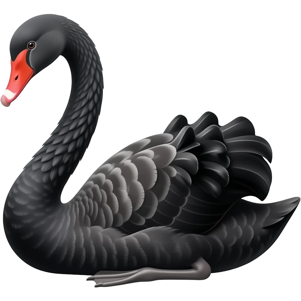 Make an emoji of black swan emoji