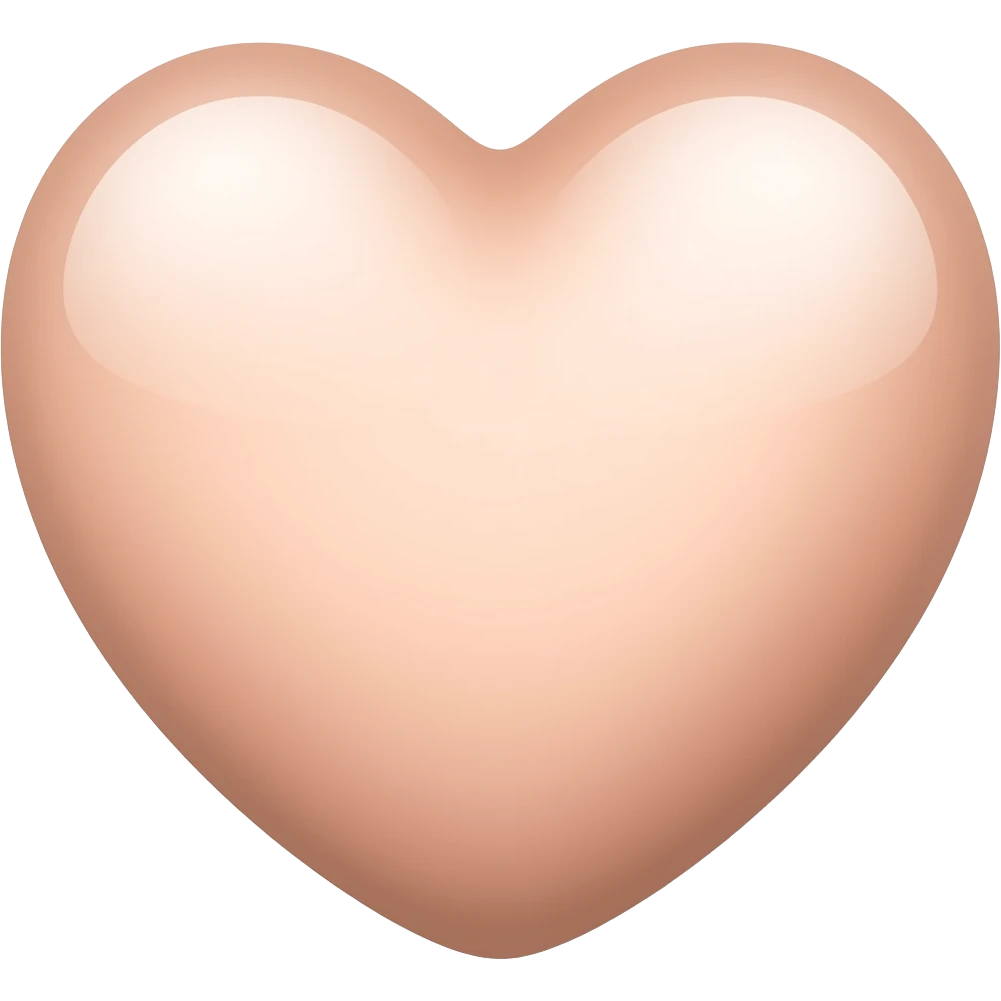 Light colors emoji heart emoji