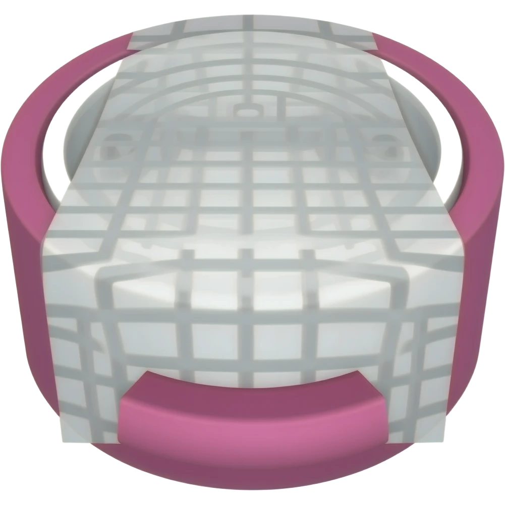 tira de cinta adhesiva blanca con bordes fuscia emoji