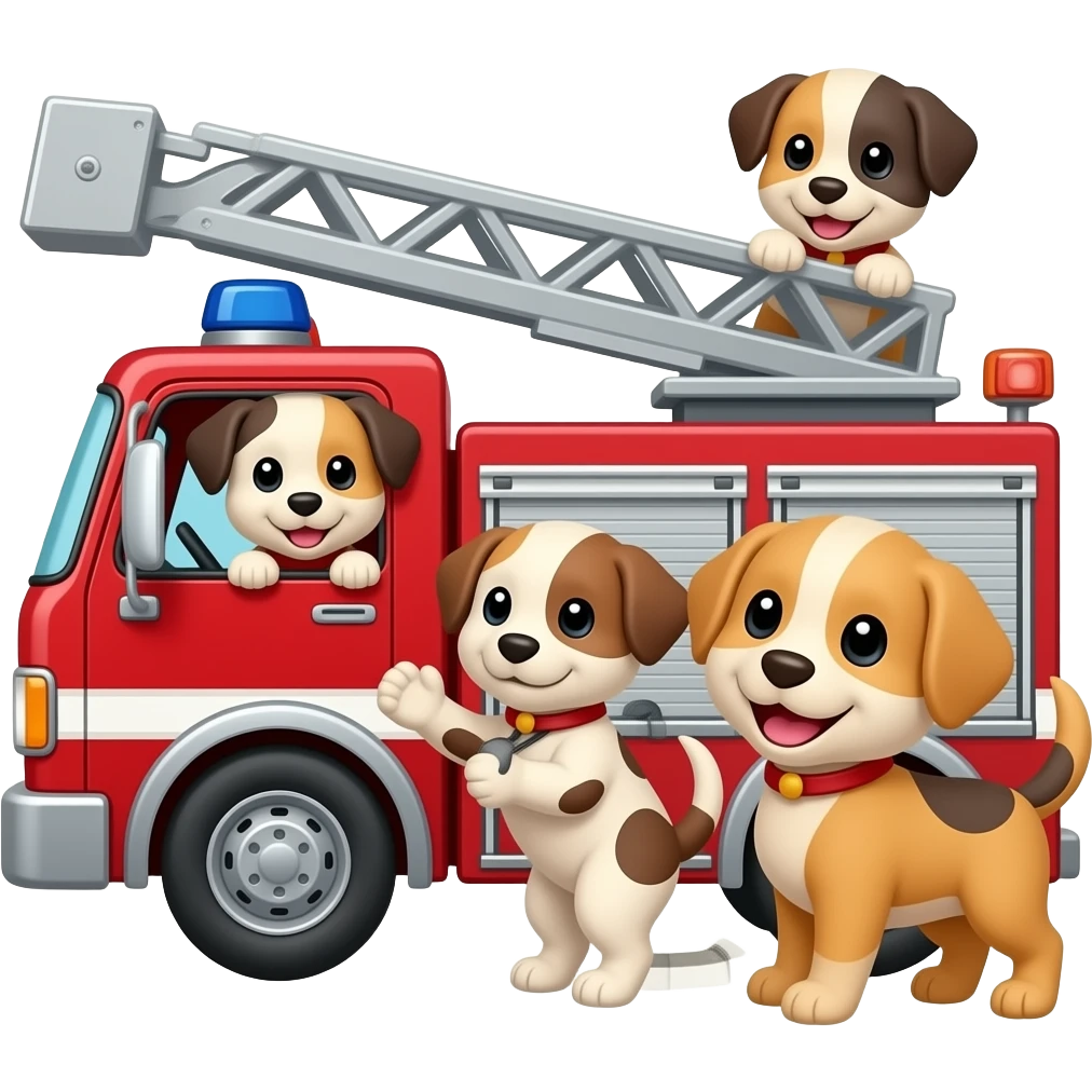 Pups save the fire station trip emoji