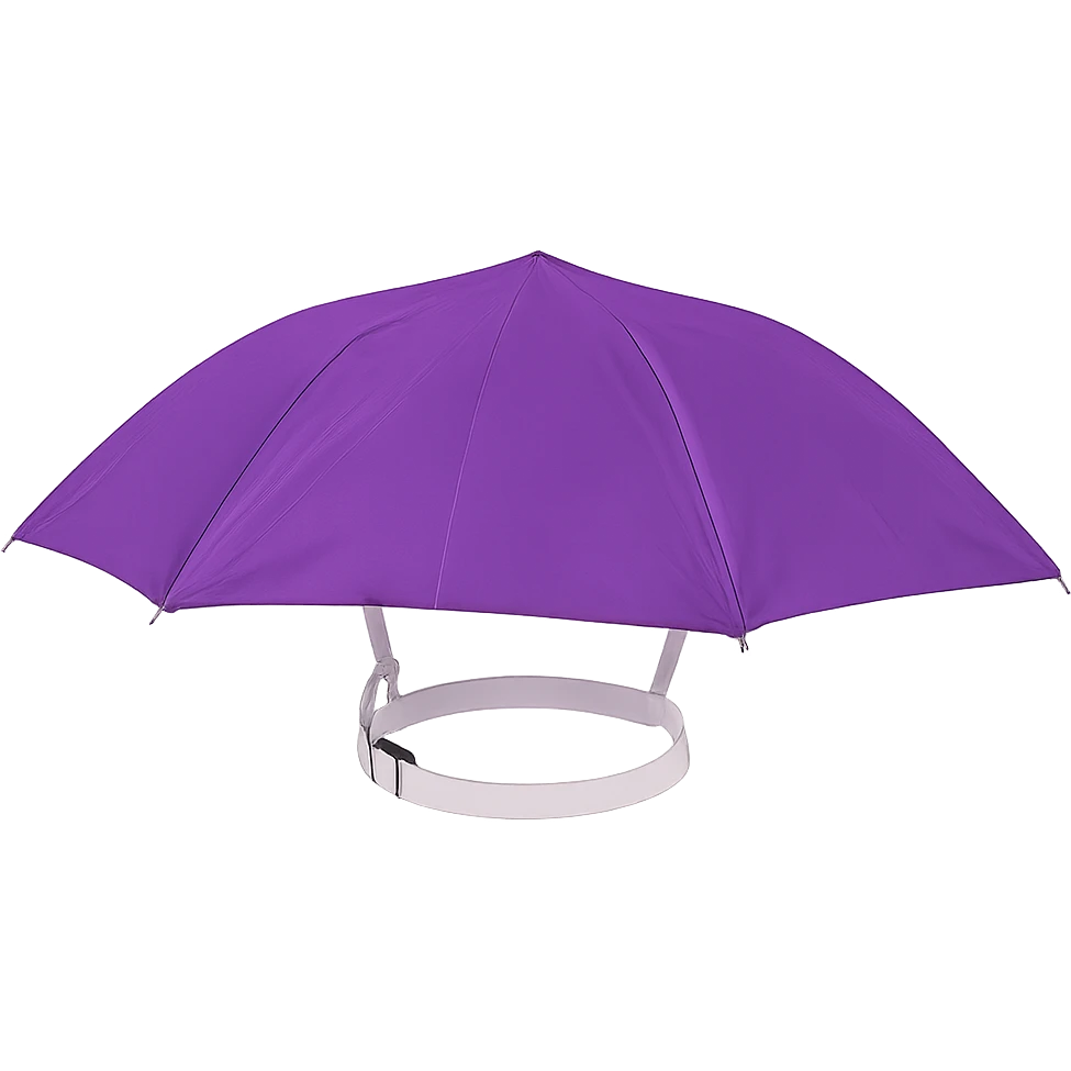 purple umbrella hat emoji