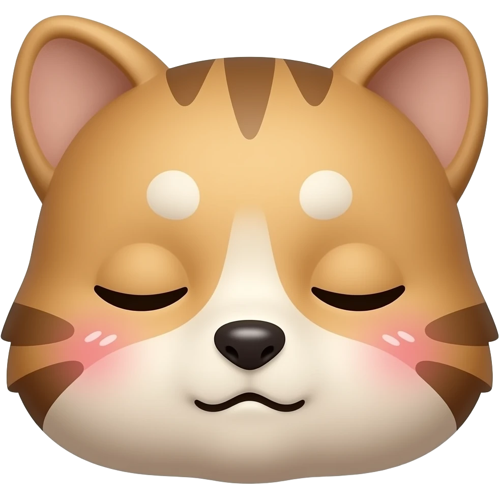 Kawaii sleepy face emoji emoji