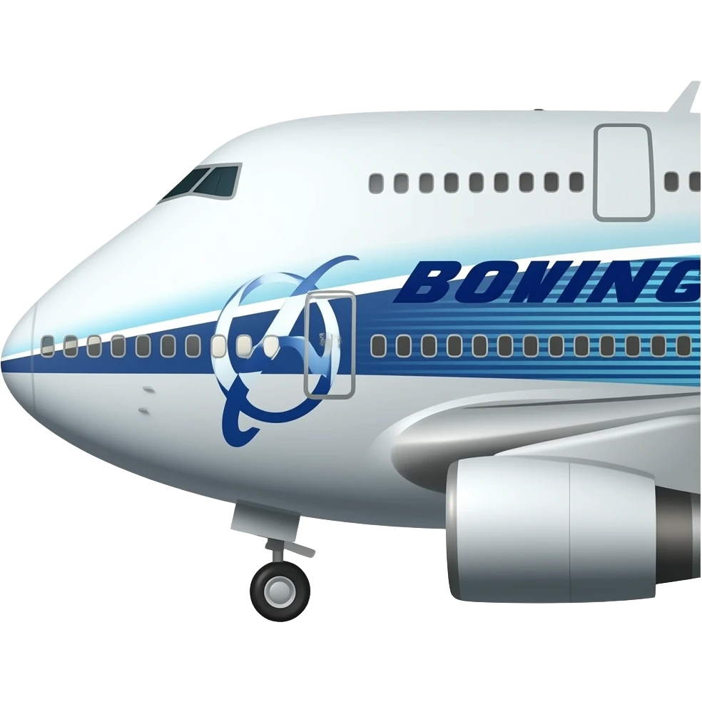 a boeing 747 side view emoji