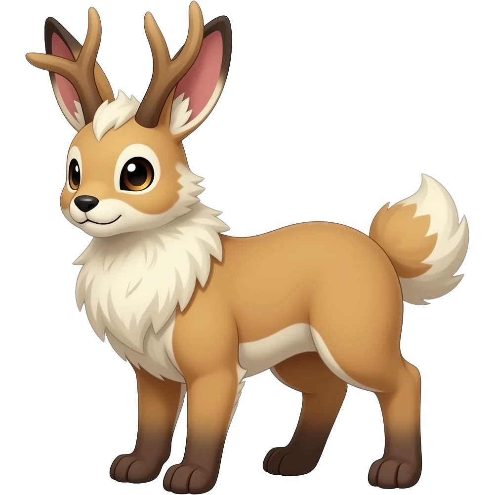 Trico-Buneary-Jackalope-fusion-hybrid-animal-creature with tufted ears emoji