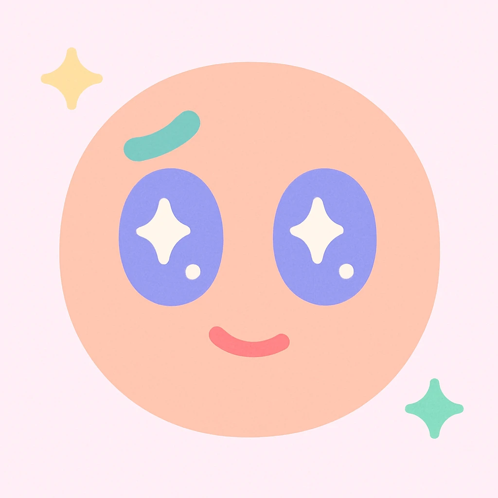 a face with a raised eyebrow, wide eyes, and a half-smile, conveying nervousness about the future but a sense of rolling with it emoji