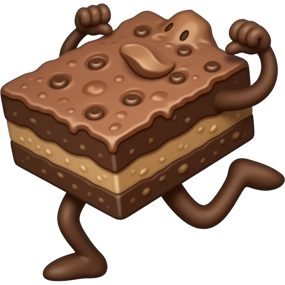 make a dancing brownie emoji