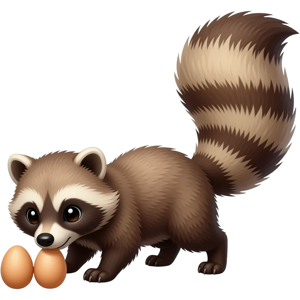 Tanuki Stealing Eggs emoji