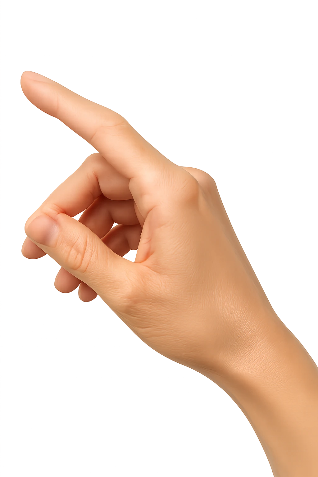 mano che sta per toccare qualcosa emoji