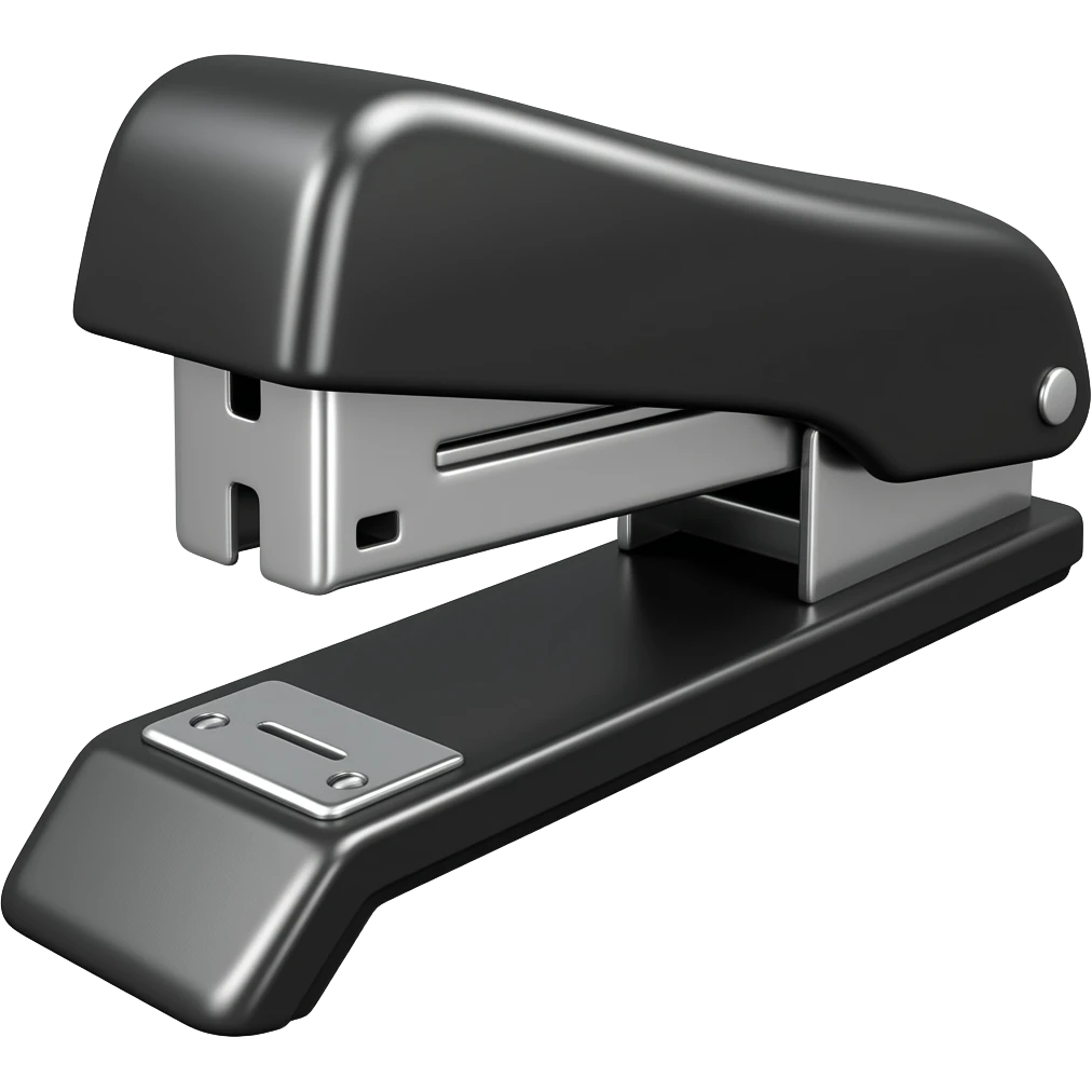 черный степлер emoji