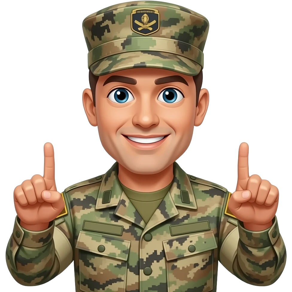 Us Marine giving 2 middle fingers emoji