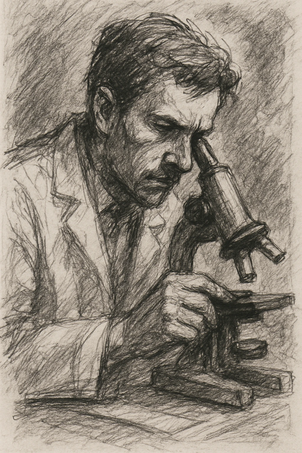 scientific research, hand-drawn, black and white, sketch style emoji