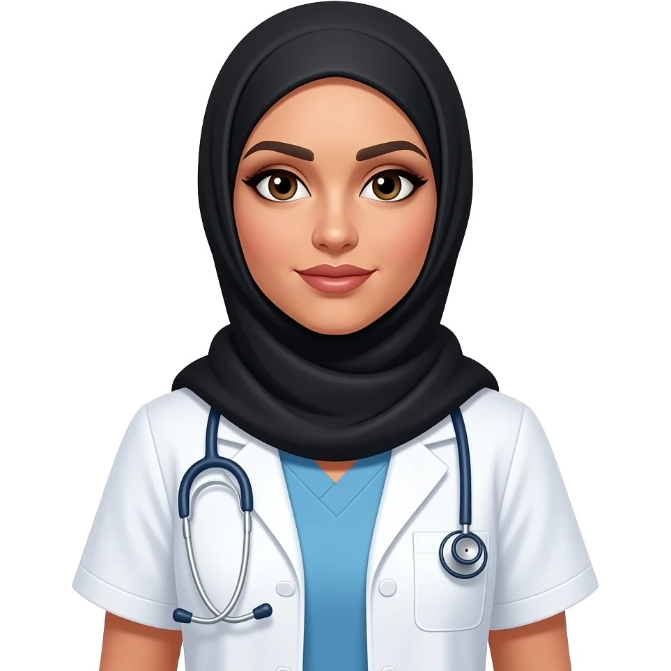 Sexy Arab in Dr's uniform emoji