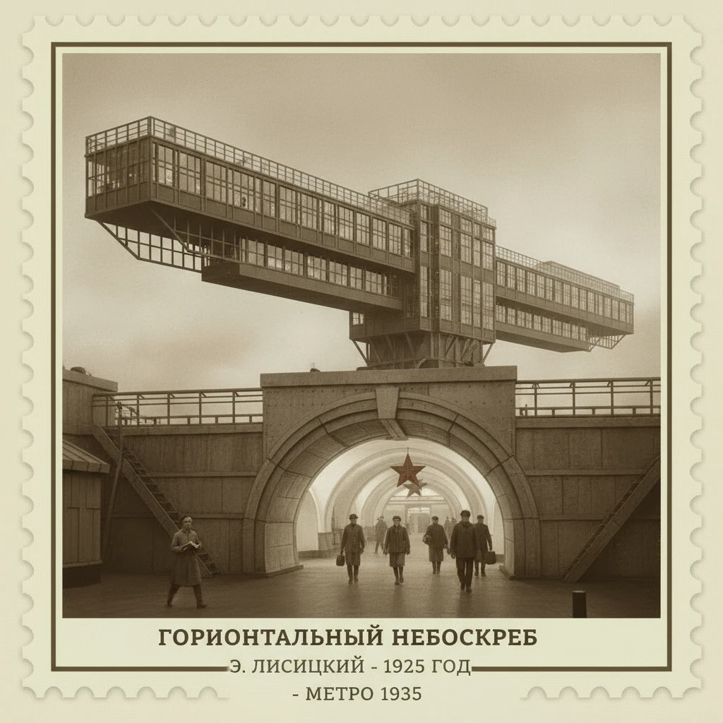 Горизонтальный небоскреб Эля Лисицкого плавно переходит в станцию метро

Стилизуй изображение под марку как на фото emoji